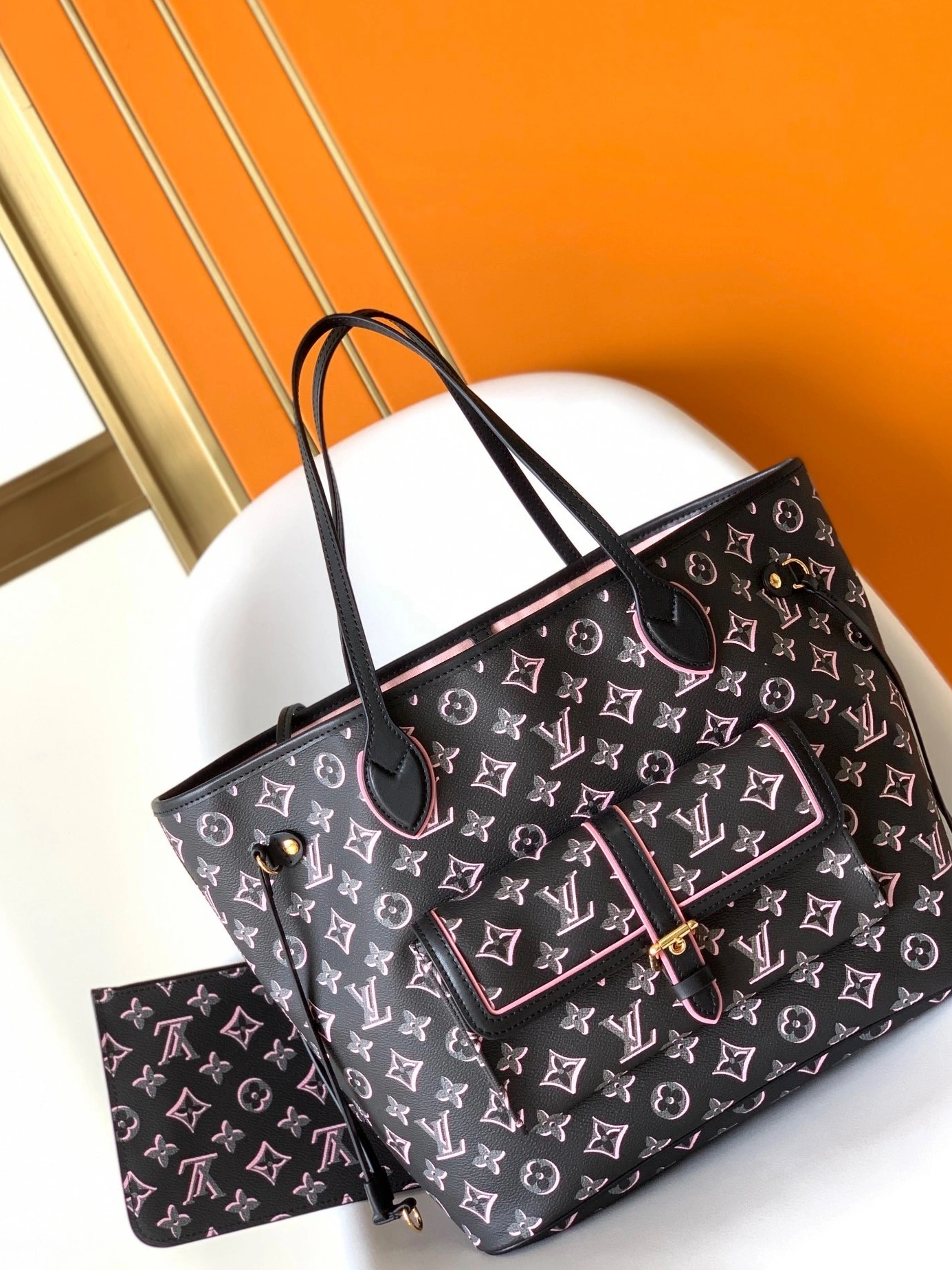AAA Pruses Bags MM NEVERFULL VUITTON LOUIS 0812